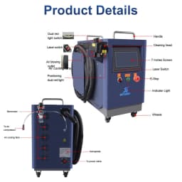 500W Pulse Laser Cleaning Machine JPT Pulse Cleaner 100W 200W 300W 500W Wood Cleaning For Rust Oil Paint Metal Wood Mode