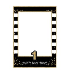 1 16 18 21 30 35 40 50 60 Birthday Photo Booth Frame Kids Adult Birthday Party Decoration Paper Happy Birthday Photo Props Frame