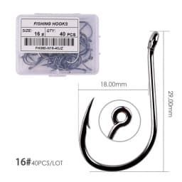 100pcs / 40pcs / Box High Carbon Fishing Hook 2#-22# ISEAMA With Eye Carp Catfish Fish Anzol Offset Japan Tackle Fishing Hooks