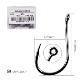 100pcs / 40pcs / Box High Carbon Fishing Hook 2#-22# ISEAMA With Eye Carp Catfish Fish Anzol Offset Japan Tackle Fishing Hooks