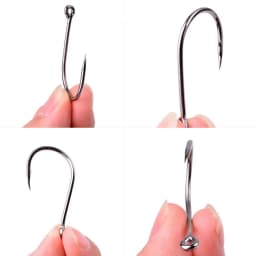 100pcs / 40pcs / Box High Carbon Fishing Hook 2#-22# ISEAMA With Eye Carp Catfish Fish Anzol Offset Japan Tackle Fishing Hooks