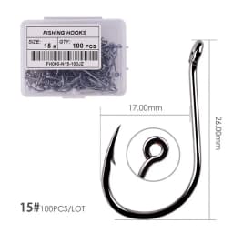 100pcs / 40pcs / Box High Carbon Fishing Hook 2#-22# ISEAMA With Eye Carp Catfish Fish Anzol Offset Japan Tackle Fishing Hooks