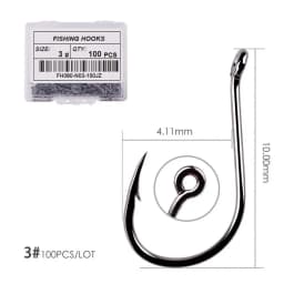 100pcs / 40pcs / Box High Carbon Fishing Hook 2#-22# ISEAMA With Eye Carp Catfish Fish Anzol Offset Japan Tackle Fishing Hooks
