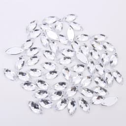 TPSMOC 3 Sizes Horse Eye Acrylic Sew On Rhinestones Flatback Colorful Sewing Rhinestones Loose Stones For Women Dress