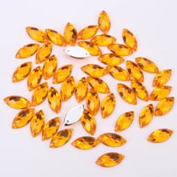 TPSMOC 3 Sizes Horse Eye Acrylic Sew On Rhinestones Flatback Colorful Sewing Rhinestones Loose Stones For Women Dress