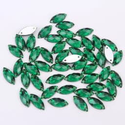 TPSMOC 3 Sizes Horse Eye Acrylic Sew On Rhinestones Flatback Colorful Sewing Rhinestones Loose Stones For Women Dress