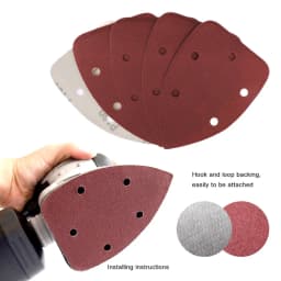 25pcs Self-adhesive Sandpaper Triangle Sander Sand Paper Hook Loop Sandpaper Disc Abrasive Tools For Polishing Grit 40-1000