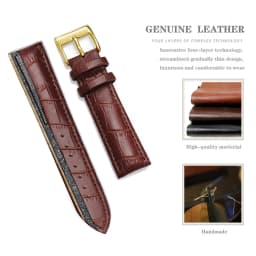 Premium Genuine Leather Watchbands 12/14/16/18/19/20/21/22/24 mm Watch Band Strap High Quality Wrist Belt Bracelet + Tool