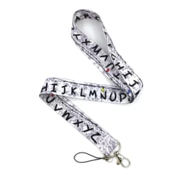 Alphabet letters Keychain Lanyards Id Badge Holder ID Card Pass Gym Mobile Phone Badge Holder Key Straps