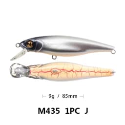KMRESA lure fishing bait hard 8.5cm 8.2g crank minnow Wobblers fishing Bass artificial bait pike carp lures Swimbait