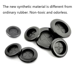 1/10p Single Sided Protect Rubber Grommets Ring15/17/20/22/25/27/30/32/35/40/45/50/70mm Odorless Rubber Gasket For Protect Wire