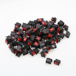 5/10/15Pcs Push Button Switch 10x15mm SPST 2Pin 3A 250V KCD11 Snap-in on/Off Rocker Switch 10MM*15MM Black Red and White