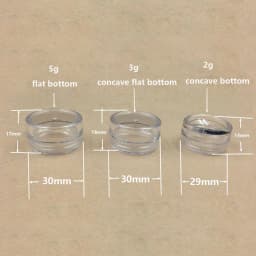 10pcs 2g/3g/5g/10g/15g/20g Empty Plastic Clear Cosmetic Jars Makeup Container Lotion Bottle Vials Face Cream Sample Pots Gel Box