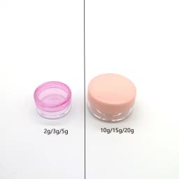 10pcs 2g/3g/5g/10g/15g/20g Empty Plastic Clear Cosmetic Jars Makeup Container Lotion Bottle Vials Face Cream Sample Pots Gel Box