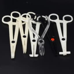 1PC Disposable Opening /Closing Clamp Pliers Sterilized By EO Gas PC Forceps Clamp Ear Nose Lip Belly Body Piercing Forcep Tools