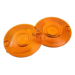 2PCS Motorcycle Turn Signal Light Lens Cover Clear/Smoke/Amber For Harley Touring Electra Glide Ultra Glide Road Glide 1986-2014