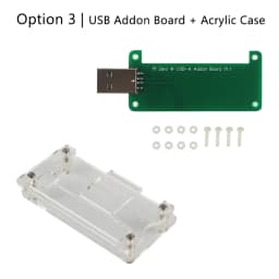Raspberry Pi Zero USB Addon Expansion Board USBA Add On Extenstion Board with Acrylic Case for Raspberry Pi Zero 2 W WH 1.3