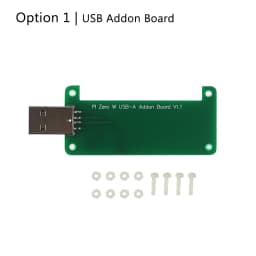 Raspberry Pi Zero USB Addon Expansion Board USBA Add On Extenstion Board with Acrylic Case for Raspberry Pi Zero 2 W WH 1.3