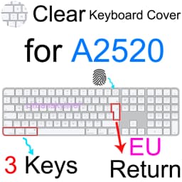 Keyboard Cover for iMac Magic A3118 A3119 A3203 A2449 A2450 A2520 A1644 A1843 A1314 A1243 Bluetooth Silicone Protector Skin Case