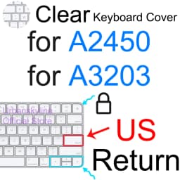 Keyboard Cover for iMac Magic A3118 A3119 A3203 A2449 A2450 A2520 A1644 A1843 A1314 A1243 Bluetooth Silicone Protector Skin Case