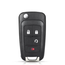 KEYYOU Flip Folding Remote Car Key Shell For Chevrolet Cruze Epica Lova Camaro Impala 2 3 4 5 Button HU100 Blade Replacement