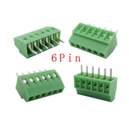 2.54mm/0.1" Pitch PCB Screw Terminal Block Connector 2P 3P 4P 5P 6P 7P 8P 9P 10P 12P 16Pin Terminals 150V 6A for 26-18AWG Cable