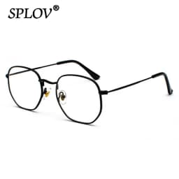 Hexagon Men Women Sunglasses Square Polygon Sun Glasses Brand Designer Retro Shades Metal Frame Eyewear TOP UV400 De Sol Hombre
