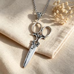 Vintage Scissor Pendant Necklace Women Men Gothic Goth Y2k Steampunk Long Collar Victorian Aesthetic Jewelry Grunge Accessories