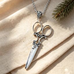 Vintage Scissor Pendant Necklace Women Men Gothic Goth Y2k Steampunk Long Collar Victorian Aesthetic Jewelry Grunge Accessories