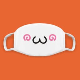 Super Cute Expression Smile Breathable Mouth Face Mask For Korean Black Kpop Unisex Kawaii Face Mouth Muffle Mask Cotton Anime
