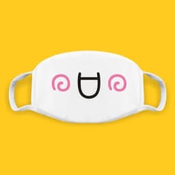 Super Cute Expression Smile Breathable Mouth Face Mask For Korean Black Kpop Unisex Kawaii Face Mouth Muffle Mask Cotton Anime