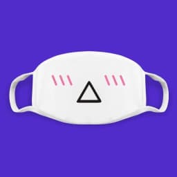 Super Cute Expression Smile Breathable Mouth Face Mask For Korean Black Kpop Unisex Kawaii Face Mouth Muffle Mask Cotton Anime