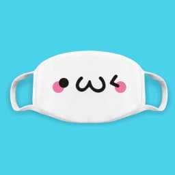 Super Cute Expression Smile Breathable Mouth Face Mask For Korean Black Kpop Unisex Kawaii Face Mouth Muffle Mask Cotton Anime