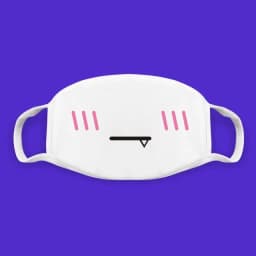 Super Cute Expression Smile Breathable Mouth Face Mask For Korean Black Kpop Unisex Kawaii Face Mouth Muffle Mask Cotton Anime