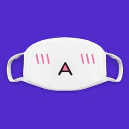 Super Cute Expression Smile Breathable Mouth Face Mask For Korean Black Kpop Unisex Kawaii Face Mouth Muffle Mask Cotton Anime
