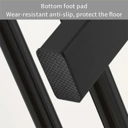 Double Rail Clothes Rack Standing Clothes Rail Shoes Rack Storage Shelf Wall Clothes Rack for Wardrobe Room Bedroom Living Room