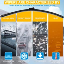Erick's Wiper Front & Rear Wiper Blades Set For Peugeot 208 2012 - 2018 Windshield Windscreen Window Brushes 26"+16"+14"