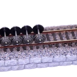 Evemodel 12pcs/24pcs Model Trains HO Scale 1:87 36" DC Wheelsets Metal Wheels C8724