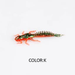 2019New Reach Soft Lures Soft Plastic Lures Larva 6cm/5cm Floating Freshwater Swimbaits Silicone Soft Bait Worm For Fishing