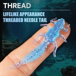 2019New Reach Soft Lures Soft Plastic Lures Larva 6cm/5cm Floating Freshwater Swimbaits Silicone Soft Bait Worm For Fishing