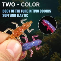 2019New Reach Soft Lures Soft Plastic Lures Larva 6cm/5cm Floating Freshwater Swimbaits Silicone Soft Bait Worm For Fishing