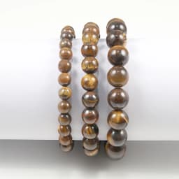 Charm Bracelet Natural Stone Beads 6/8/10mm Volcanic Lava Tiger Eye Beads Elastic Bracelets For Men Women Jewelry Pulsera Hombre