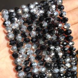 Faceted AB Clear Glass Crystal Rondelle Beads Loose Beads For Jewelry Making DIY Bracelets Necklace Strands 4/6/8/10/12/14mm