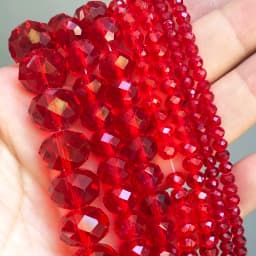 Faceted AB Clear Glass Crystal Rondelle Beads Loose Beads For Jewelry Making DIY Bracelets Necklace Strands 4/6/8/10/12/14mm