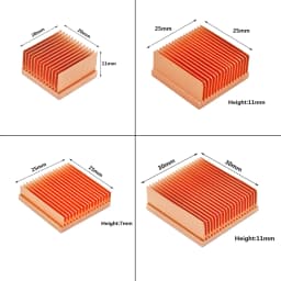 Pure Copper Heatsink DIY Heat Sink Radiator Cooling Cooler for Raspberry Pi Electronic 3D Printer CHIP IC MOS Heat Dissipation