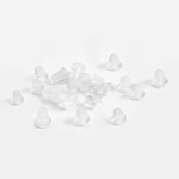 200pcs Rubber Earring Back Silicone Round Ear Plug Blocked Caps Earrings Back Stoppers For DIY Parts Jewelry Findings Making
