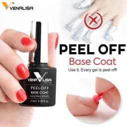 VENALISA TPO FREE Easy Peel Off Water Base Coat Long Wear Tempered Nowipe Top Coat Basic Nail Gel Polish Enamel Varnish Gels