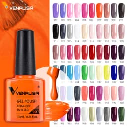 VENALISA TPO FREE Easy Peel Off Water Base Coat Long Wear Tempered Nowipe Top Coat Basic Nail Gel Polish Enamel Varnish Gels