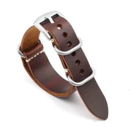 Crazy Horse Leather Watchband 20mm 22mm 24mm Vintage Coffee Brown Cowhide Strap for Men Women Wristbands Watch Replacement
