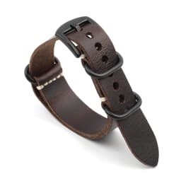 Crazy Horse Leather Watchband 20mm 22mm 24mm Vintage Coffee Brown Cowhide Strap for Men Women Wristbands Watch Replacement